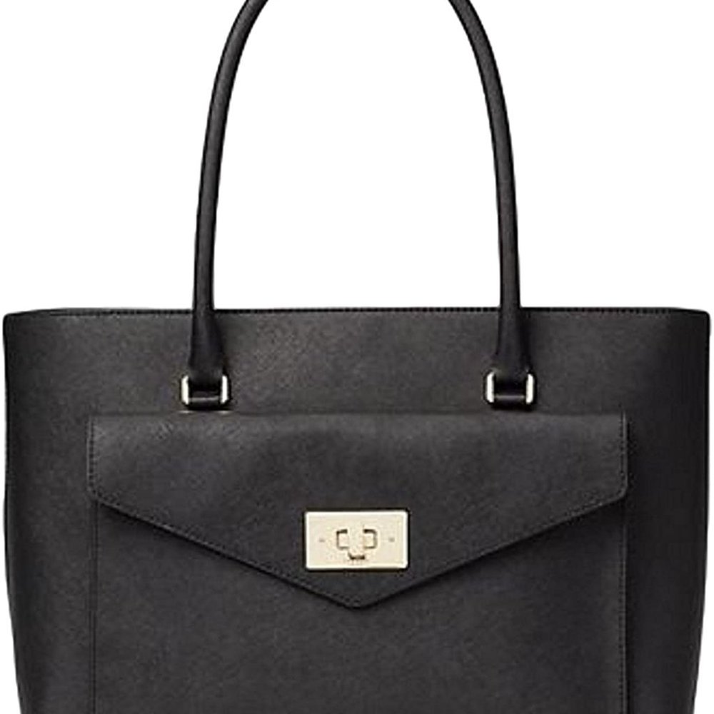 NWT Kate Spade Black Post Street Halsey Tote